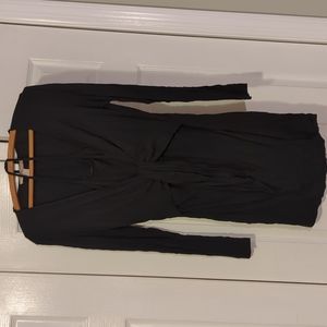 Halter neck wrap mini dress